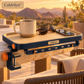 Caldrilyn™ Convertible Clamp-On Outdoor Utility Shelf with Gear Rail and Fold-Flat Carry Design