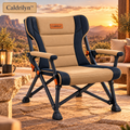Caldrilyn™ Dual-Posture Folding Camp Chair with Adjustable Lounge Frame and Supportive Wraparound Backrest