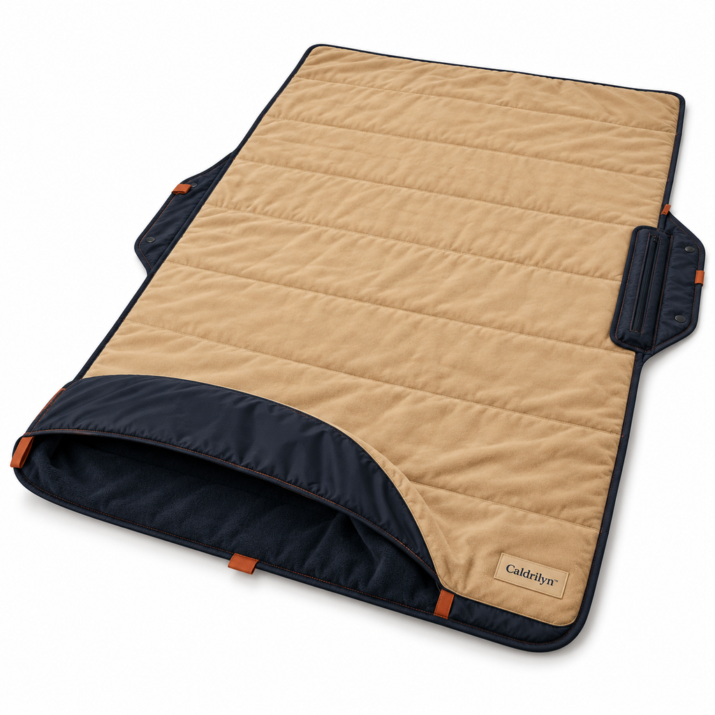 Caldrilyn™ Convertible Road Trip Blanket with Foot Pocket, Seat Wrap and Tailgate Mat