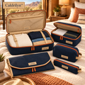 Caldrilyn™ Modular Travel Organization Set with Convertible Packing Trays and Destination Pouches